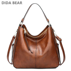 DIDABEAR Hobo Bag Leather Women Handbags Female Leisure Shoulder Bags Fashion Purses Vintage Bolsas Large Capacity Tote bag Shopping