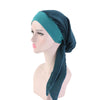 Image of 2020 fashion printed flowers women inner hijabs cap muslim head scarf turban bonnet ready to wear ladies wrap under hijab caps Shopping