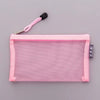 Image of 1 Pcs Transparent Grid Zipper Pen Bag Pencil Case Storage Package For Girls Korean Stationery School Supplies School Student Shopping