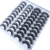 Image of 20 Pairs 18-25 mm 3d Mink Lashes Bulk Faux Thick Long Wispy Natural Mink Lashes Pack Short Wholesales Natural False Eyelashes Shopping