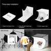 Image of PULUZ 8.7 inch Portable Lightbox Photo Studio Box Tabletop Shooting Light Box Tent Photography Box Softbox Set for Items Display Shopping