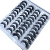 Image of 20 Pairs 18-25 mm 3d Mink Lashes Bulk Faux Thick Long Wispy Natural Mink Lashes Pack Short Wholesales Natural False Eyelashes Shopping