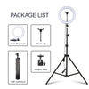 Image of Photo Lights 26cm/10in Circle Ring Light Dimmable Luces LED Selfie USB Plug Lamp For Tiktok Video Studio Light With Tripod Stand Shopping