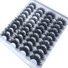 Image of 20 Pairs 18-25 mm 3d Mink Lashes Bulk Faux Thick Long Wispy Natural Mink Lashes Pack Short Wholesales Natural False Eyelashes Shopping