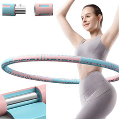 6 Parts Detachable Stainless Steel Sport Hoops Women Aro Fitness Training Gym At Home Massage Waist Ring Weight Loss Yoga Circle Shopping