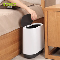 Ecoco 10L Trash Cans For The Kitchen Bathroom Wc Garbage Rubbish Bin Large Capacity Dustbin Bucket Crack Press-Type Waste Bin Shopping