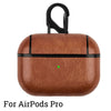 Image of For Airpods 3 Pro 2nd 1 Case Leather Protective Sleeve Earphone Cases Wireless Charging Headphone Cover For Airpods Pro 2 Case Shopping