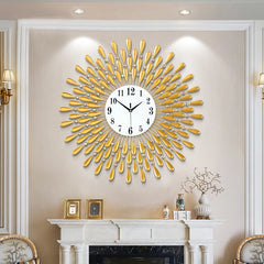 Newly Wall Clock Crystal Sun Modern Style Silent Clocks for Living Room Office Home Decoration digital wall clock Shopping