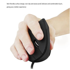 Wired Right Hand Vertical RGB Mouse Ergonomic Gaming Mouse 800 1200 1600 3200DPI USB Optical Wrist Healthy Mause for PC Computer