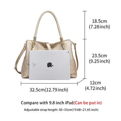 FOXER Women Crossbody Shoulder Bag Female Split Leather Handbag Fashion Lady Tote High Capacity Top Handle All-match Office Bags