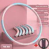 Image of 6 Parts Detachable Stainless Steel Sport Hoops Women Aro Fitness Training Gym At Home Massage Waist Ring Weight Loss Yoga Circle Shopping