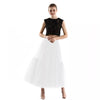 Image of Maxi Long Tulle Skirts for Women Black Gothic Pleated Skirt Casual Party Fairycore Summer Winter Jupe Longue 2022 Falda Mujer Shopping