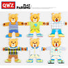 Image of QWZ Little Bear Change Clothes Children's Early Education Wooden Jigsaw Puzzle Dressing Game Baby Puzzle Toys For Children Gift Shopping