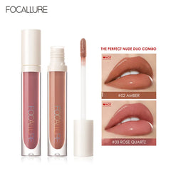 FOCALLURE Moisturizing Liquid Lipstick High Pigment Plumpling Lipgloss Waterproof Not-sticky Lip Balm Lip Tint Makeup Cosmetics Shopping