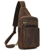 Image of Crossbody Top Layer Cowhide Retro Casual Cowhide Shoulder Bag Shopping