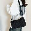 Image of Fashionable Stylish Diamond Embroidery Thread Street Trendy Crossbody Bag Shopping