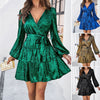 Image of Women's Clothing Temperament Long Sleeve Dress Shopping