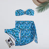 Image of Swimwear Women's Split Metal U-shaped Three-piece Set Shopping