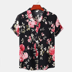 Summer Men's Hawaiian 3D Digital Printing Shirt Short Sleeve Shopping