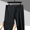 Image of Thin Ice Silk Leggings Plus Thick Anti-wrinkle Business Trousers Shopping