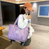 Image of Large Capacity Travel Bags Dry Wet Separation Expansion Double Layer Luggage Totes Women Shopping