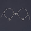 Image of Heart-shape Lock Suction Couple Combination Bracelet Shopping