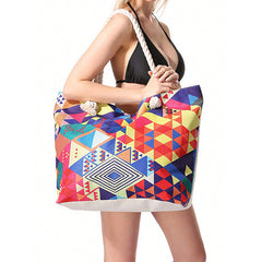 Geometric Large Capacity Multifunctional Tote