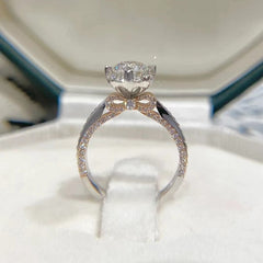 Image of Sterling Silver Ribbon Bow Ring