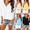 Image of Women's Elegant Lapel Loose Sweater Shopping