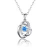 Image of Ocean Heart Necklace Female 925 Silver Shopping