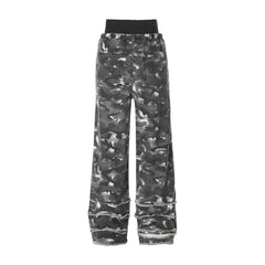 Camouflage Straight-leg Wide-leg Pants Men's Clothing European And American