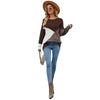 Image of Round Neck Multicolor Women's Knitwear Loose Shopping