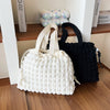 Image of South Korea Pleated Cloud Bag Down Cotton Bubble Chain Shopping