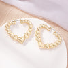 Image of Exaggerated Personalized Love Heart Earrings Women Shopping