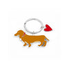 Image of Stainless Steel Dachshund Keychain Ornaments Shopping