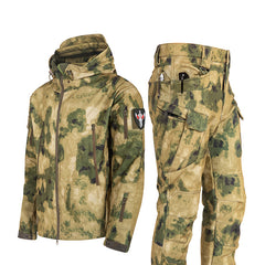 Ruins Russian Camouflage Shark Skin Shell Jacket Suit Fleece-lined Waterproof Tactical Suit Shopping