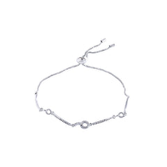 Versatile Zircon Flower Pearl Bracelet