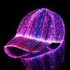 Image of Luminous Baseball Cap Korean New Breathable LED Light Fiber Fluorescent Cap Outdoor Sun-poof Peaked Cap Cross-border Shopping