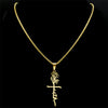 Image of Cross Rose Necklace 18K Gold Shopping