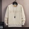 Image of Suede Round Neck Sweater Loose Casual Shopping