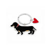 Image of Stainless Steel Dachshund Keychain Ornaments Shopping