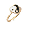 Image of European And American New Cute Fashion Cartoon Heart-shaped Butterfly Opening Ring Shopping