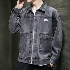 High-end Korean Denim Jacket Men's Spring And Autumn