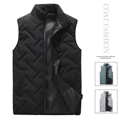 Autumn And Winter Down Cotton Men's Vest Baggy Coat Shopping