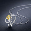 Image of Sunflower Heart-shaped SmalPendant Shopping