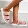 Image of Soft And Comfortable Lamb Wool Women's Cotton Slippers Shopping