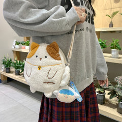 Image of Women's Versatile Cute Plush Bag