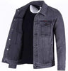 Image of Men's Loose-fitting Workwear Jacket Lapel Denim Jacket Shopping