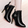 Image of Women's Fashion All-matching High Heel Boots Shopping