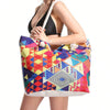 Image of Geometric Large Capacity Multifunctional Tote Shopping